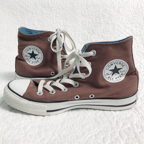 Converse Shoes - Converse Allstar brown lace up canvas high tops